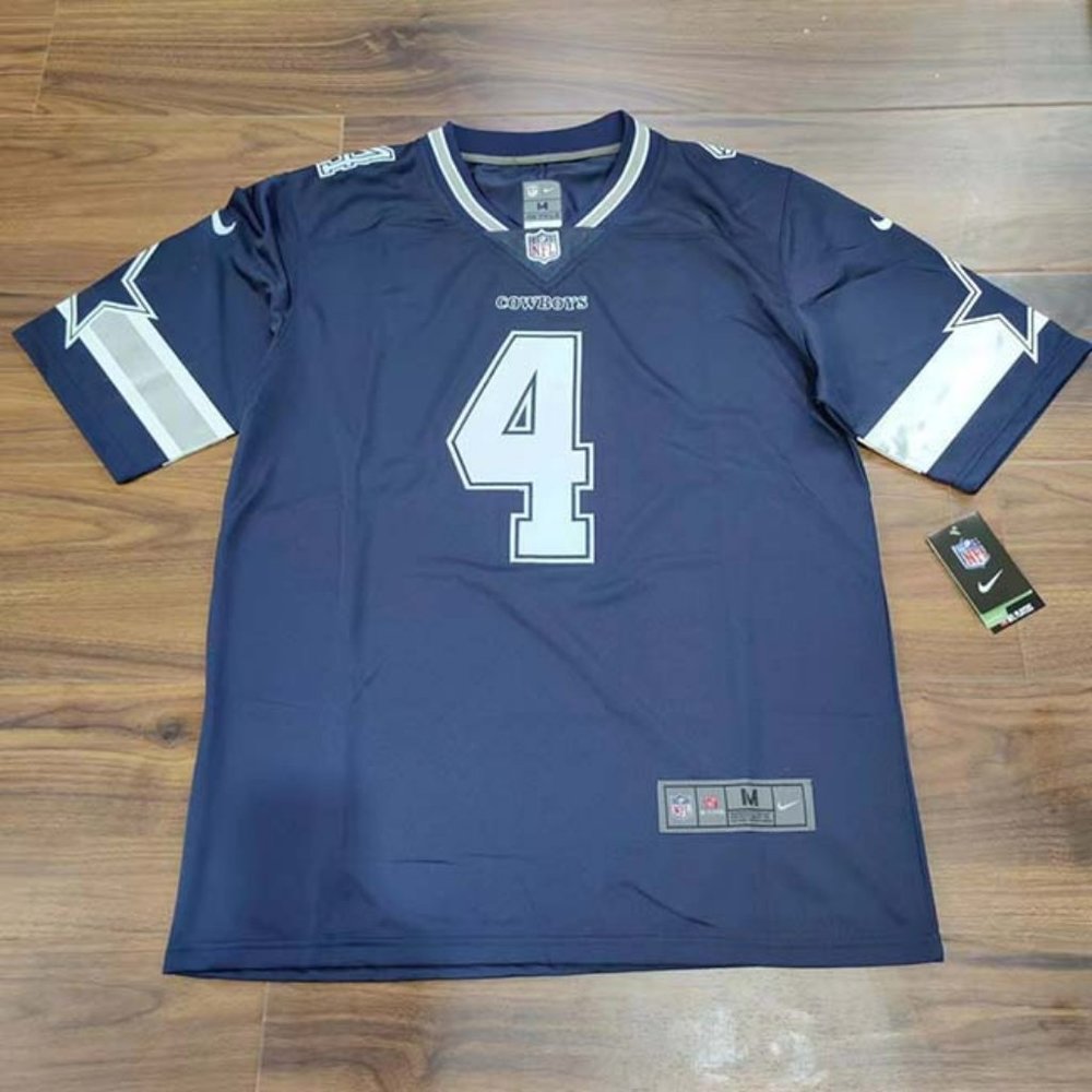 Nike Dallas Cowboys Dak Prescott #4 Jersey-Navy